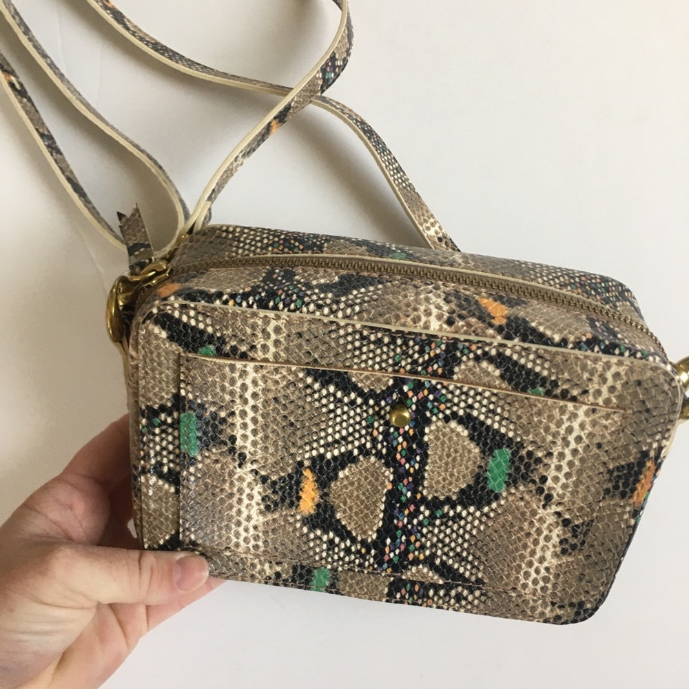 Madewell Beige Snake-Print Crossbody with Multicolor Accents - Picture 5 of 12